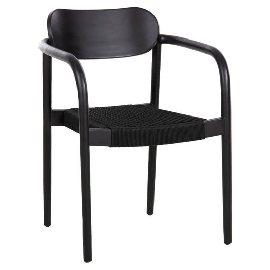 ΠΟΛΥΘΡΟΝΑ OSLO ΞΥΛΟ TEAK ΜΑΥΡΟ & ΜΑΥΡΟ ΣΧΟΙΝΙ 55x54x80