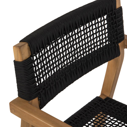 ΠΟΛΥΘΡΟΝΑ CHARLOTTE ΞΥΛΟ TEAK ΦΥΣΙΚΟ & ΜΑΥΡΟ ΣΧΟΙΝΙ 59x54x83