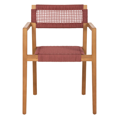 ΠΟΛΥΘΡΟΝΑ CHARLOTTE ΞΥΛΟ TEAK ΦΥΣΙΚΟ & ΡΟΖ ΣΧΟΙΝΙ 59x54x83
