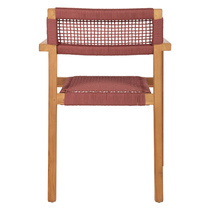 ΠΟΛΥΘΡΟΝΑ CHARLOTTE ΞΥΛΟ TEAK ΦΥΣΙΚΟ & ΡΟΖ ΣΧΟΙΝΙ 59x54x83