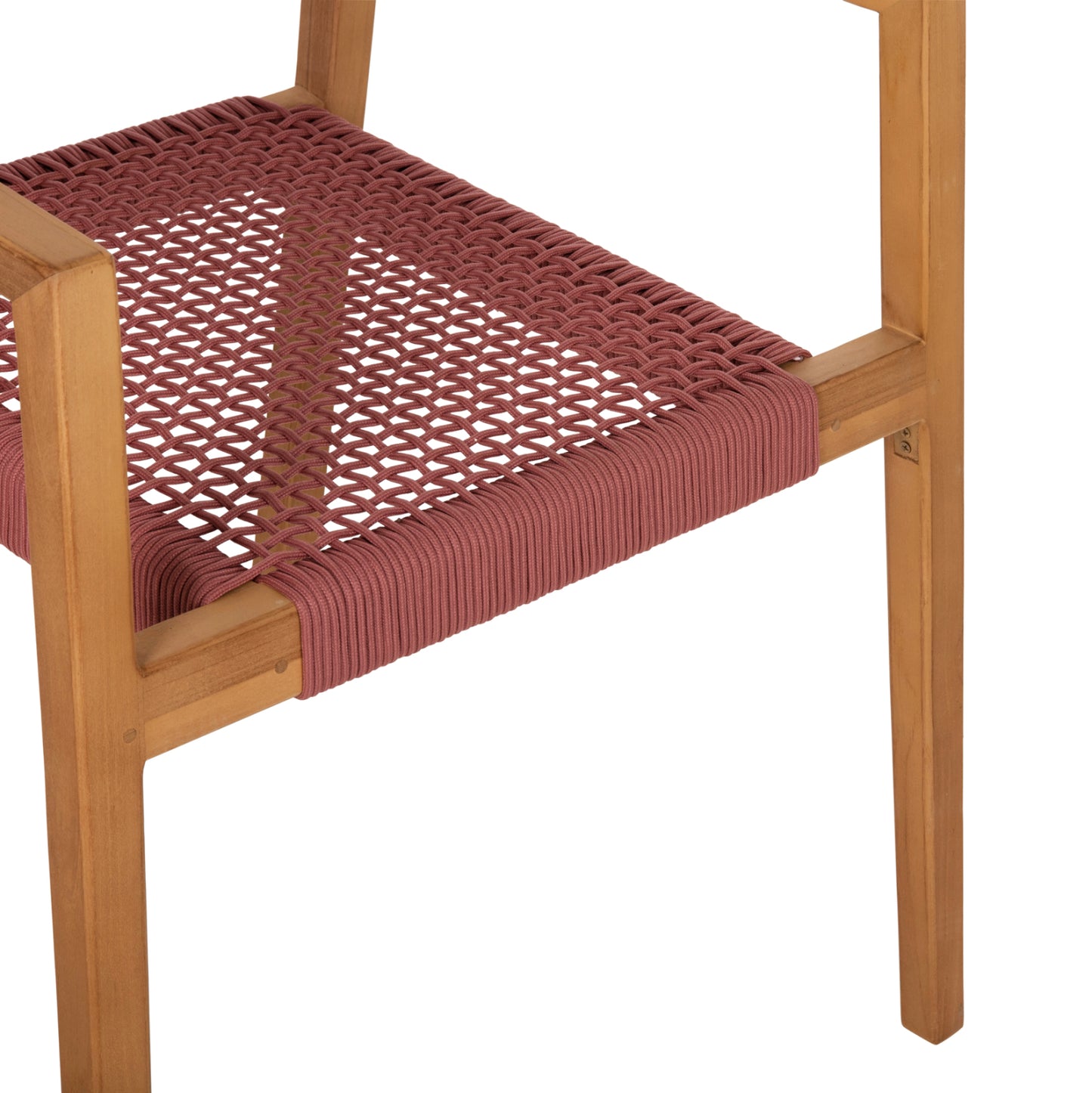 ΠΟΛΥΘΡΟΝΑ CHARLOTTE ΞΥΛΟ TEAK ΦΥΣΙΚΟ & ΡΟΖ ΣΧΟΙΝΙ 59x54x83