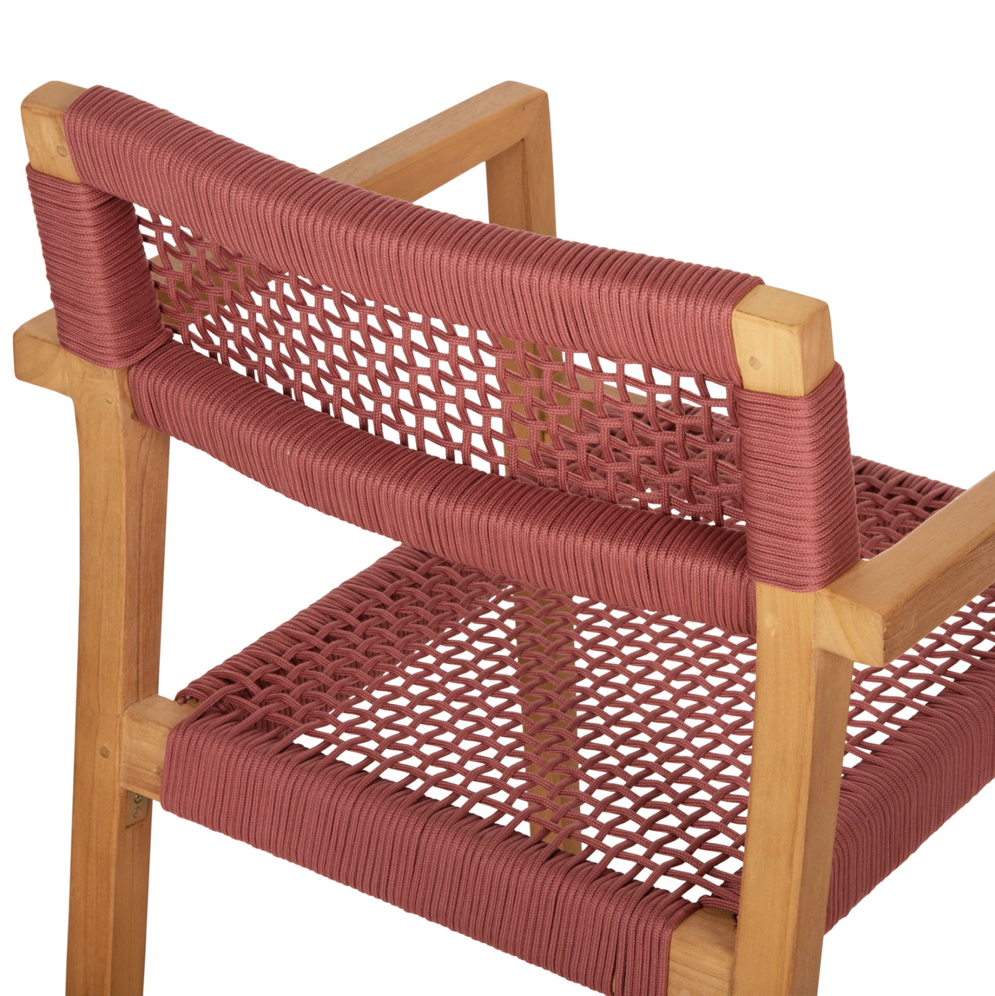 ΠΟΛΥΘΡΟΝΑ CHARLOTTE ΞΥΛΟ TEAK ΦΥΣΙΚΟ & ΡΟΖ ΣΧΟΙΝΙ 59x54x83