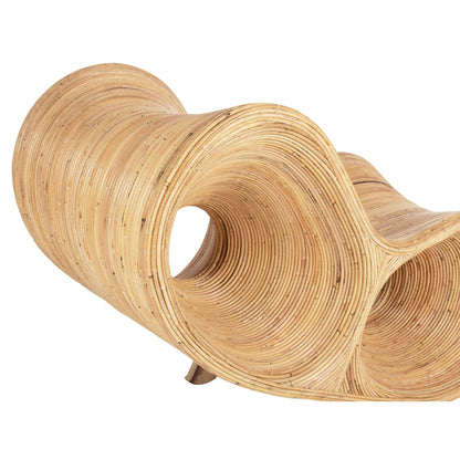 ΠΟΛΥΘΡΟΝΑ CURVY LOUNGE ΑΠΟ RATTAN ΣΕ ΦΥΣΙΚΗ ΑΠΟΧΡΩΣΗ 63x128x97