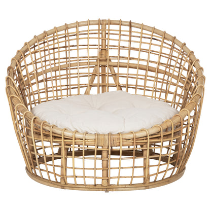 ΠΟΛΥΘΡΟΝΑ ENTO RATTAN ΣΕ ΦΥΣΙΚΟ ΜΠΕΖ ΜΑΞΙΛΑΡΙ 85x75x67