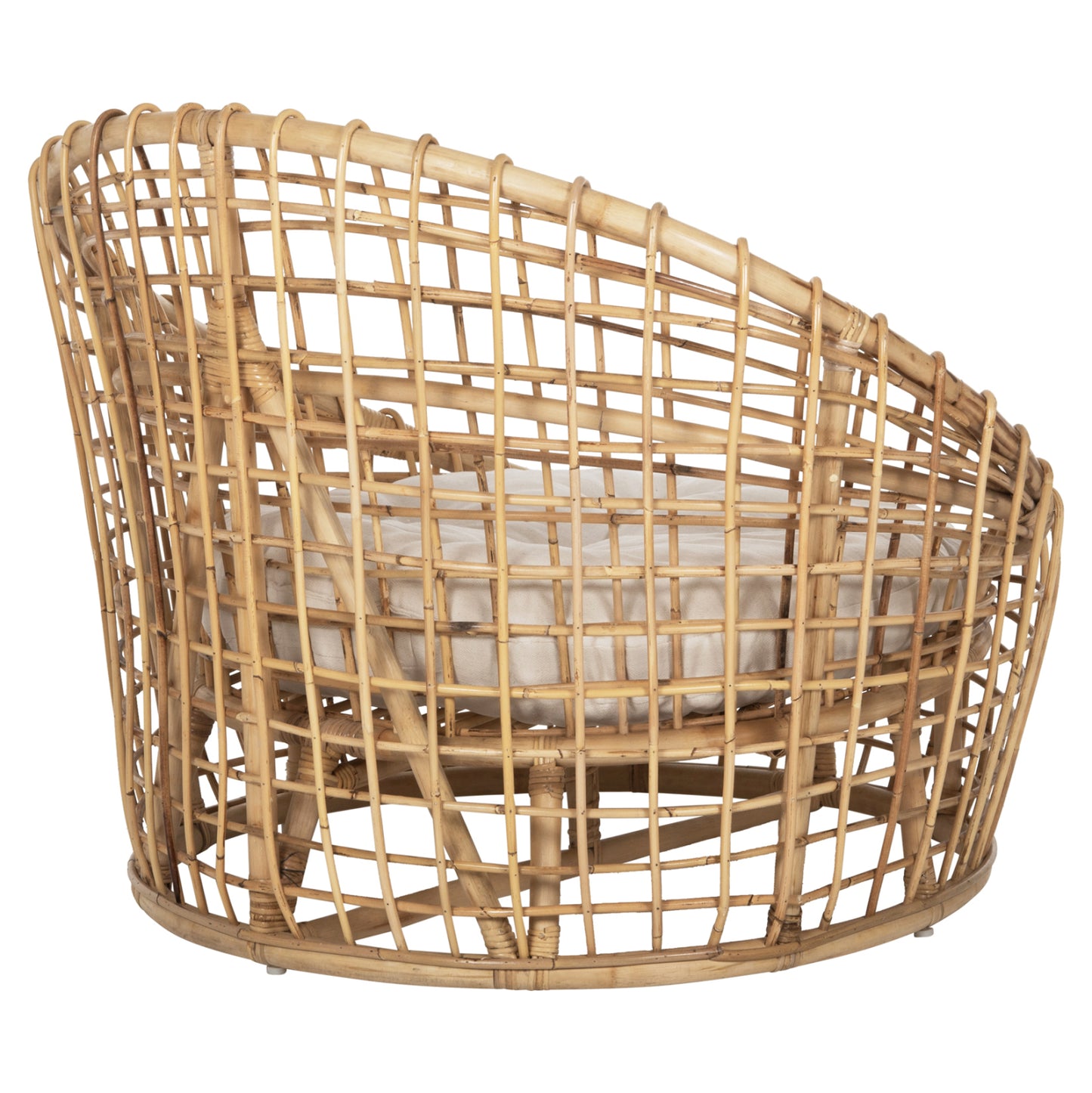 ΠΟΛΥΘΡΟΝΑ ENTO RATTAN ΣΕ ΦΥΣΙΚΟ ΜΠΕΖ ΜΑΞΙΛΑΡΙ 85x75x67