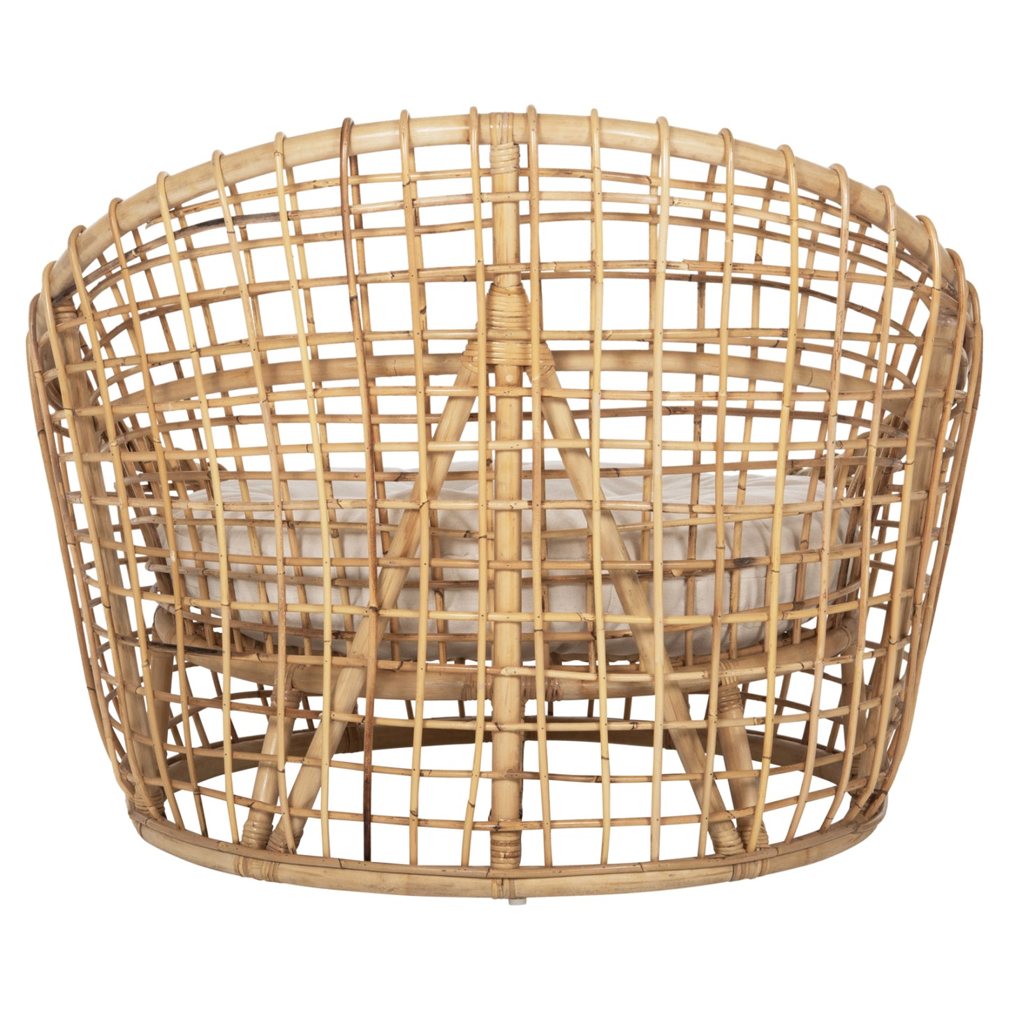 ΠΟΛΥΘΡΟΝΑ ENTO RATTAN ΣΕ ΦΥΣΙΚΟ ΜΠΕΖ ΜΑΞΙΛΑΡΙ 85x75x67