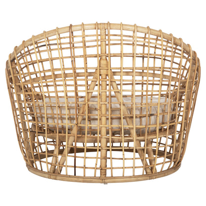 ΠΟΛΥΘΡΟΝΑ ENTO RATTAN ΣΕ ΦΥΣΙΚΟ ΜΠΕΖ ΜΑΞΙΛΑΡΙ 85x75x67