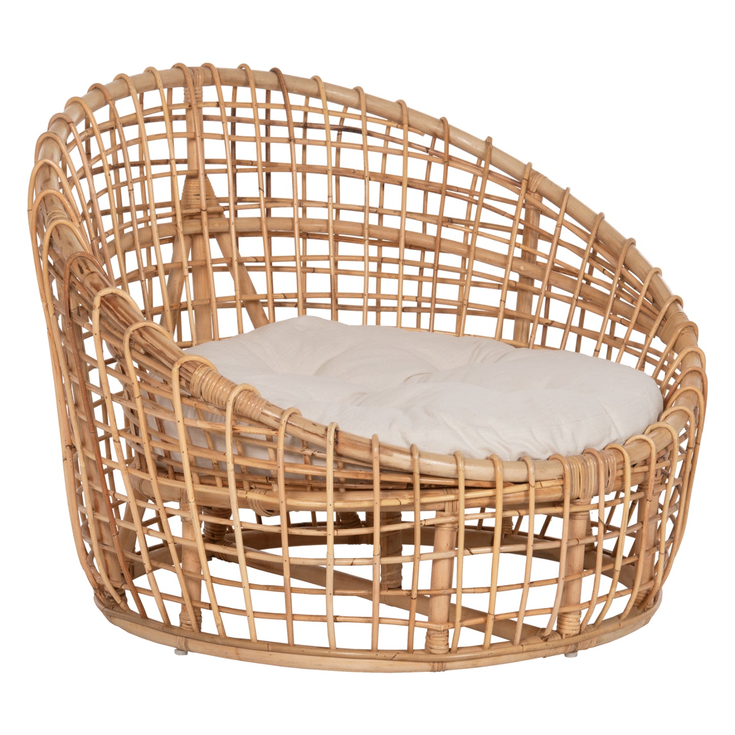 ΠΟΛΥΘΡΟΝΑ ENTO RATTAN ΣΕ ΦΥΣΙΚΟ ΜΠΕΖ ΜΑΞΙΛΑΡΙ 85x75x67