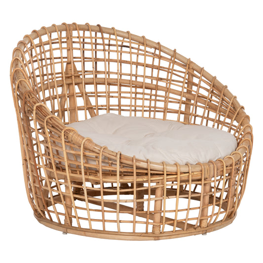 ΠΟΛΥΘΡΟΝΑ ENTO RATTAN ΣΕ ΦΥΣΙΚΟ ΜΠΕΖ ΜΑΞΙΛΑΡΙ 85x75x67