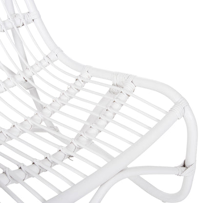 ΠΟΛΥΘΡΟΝΑ GRINN ΡΑΒΔΟΙ RATTAN ΣΕ ΛΕΥΚΟ 56,5x73,5x79,5