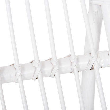ΠΟΛΥΘΡΟΝΑ GRINN ΡΑΒΔΟΙ RATTAN ΣΕ ΛΕΥΚΟ 56,5x73,5x79,5