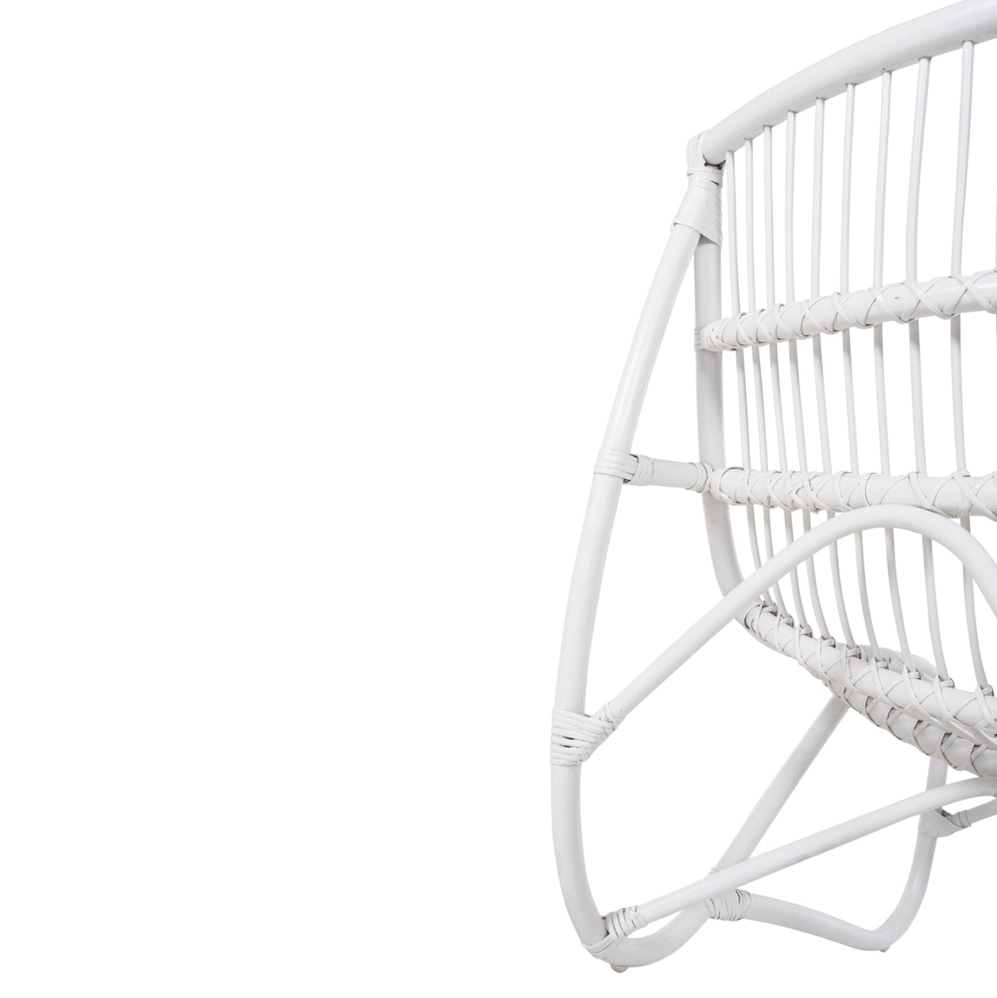 ΠΟΛΥΘΡΟΝΑ GRINN ΡΑΒΔΟΙ RATTAN ΣΕ ΛΕΥΚΟ 56,5x73,5x79,5
