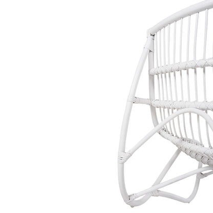 ΠΟΛΥΘΡΟΝΑ GRINN ΡΑΒΔΟΙ RATTAN ΣΕ ΛΕΥΚΟ 56,5x73,5x79,5