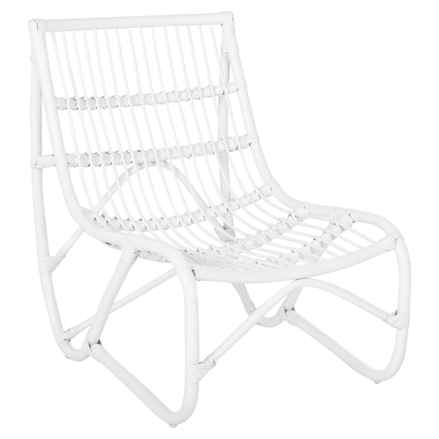 ΠΟΛΥΘΡΟΝΑ GRINN ΡΑΒΔΟΙ RATTAN ΣΕ ΛΕΥΚΟ 56,5x73,5x79,5