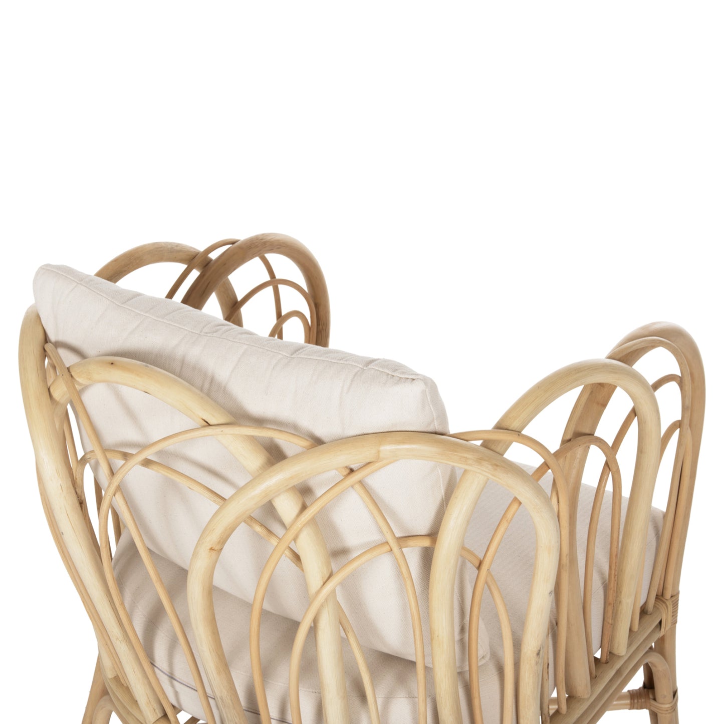 ΠΟΛΥΘΡΟΝΑ ESTOR RATTAN ΣΕ ΦΥΣΙΚΟ ΛΕΥΚΟ ΜΑΞΙΛΑΡΙ 78x75x92
