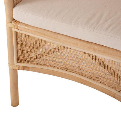 ΠΟΛΥΘΡΟΝΑ APRON RATTAN ΠΛΕΚΤΟ ΣΕ ΦΥΣΙΚΟ ΛΕΥΚΟ ΜΑΞΙΛΑΡΙ 75x70x85