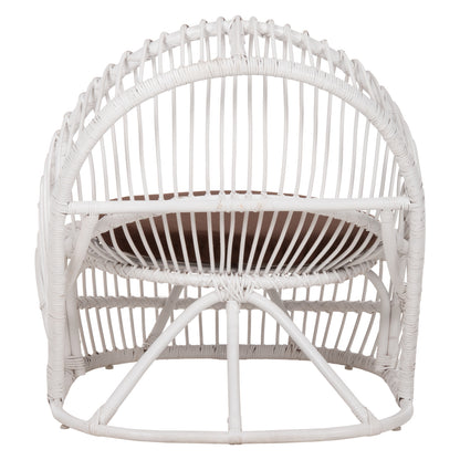 ΠΟΛΥΘΡΟΝΑ ENTROPY RATTAN ΛΕΥΚΟ ΜΕ ΚΑΦΕ ΜΑΞΙΛΑΡΙ 80x97x85