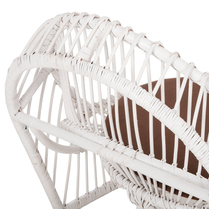 ΠΟΛΥΘΡΟΝΑ ENTROPY RATTAN ΛΕΥΚΟ ΜΕ ΚΑΦΕ ΜΑΞΙΛΑΡΙ 80x97x85
