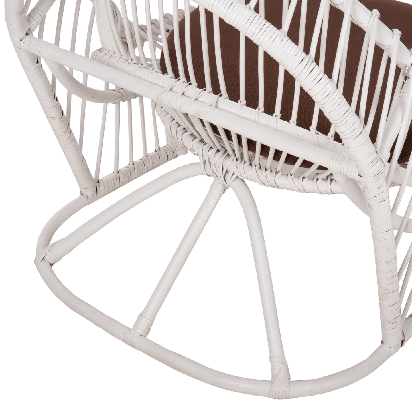 ΠΟΛΥΘΡΟΝΑ ENTROPY RATTAN ΛΕΥΚΟ ΜΕ ΚΑΦΕ ΜΑΞΙΛΑΡΙ 80x97x85