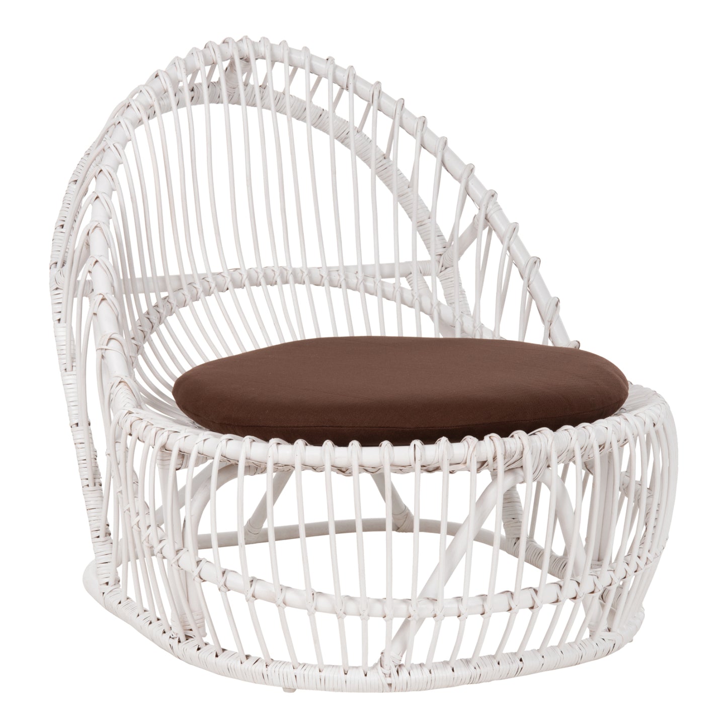 ΠΟΛΥΘΡΟΝΑ ENTROPY RATTAN ΛΕΥΚΟ ΜΕ ΚΑΦΕ ΜΑΞΙΛΑΡΙ 80x97x85