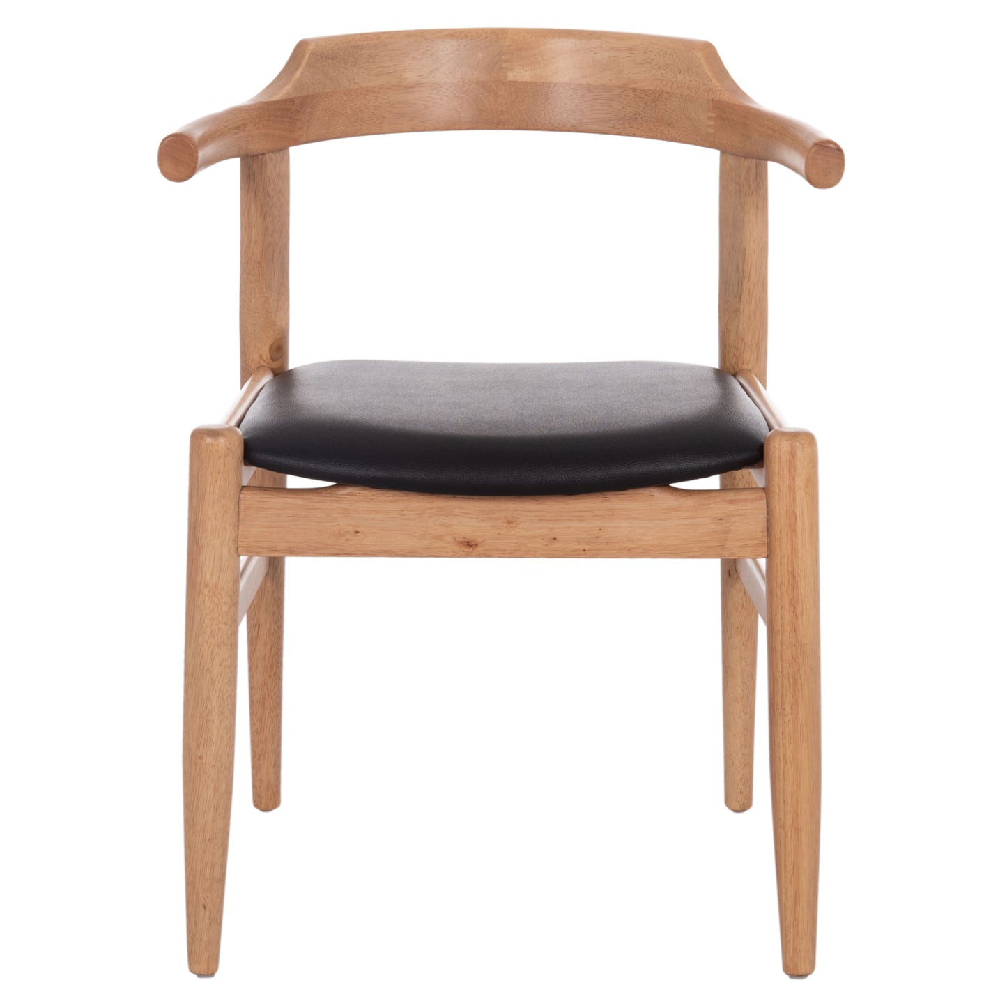 ΠΟΛΥΘΡΟΝΑ CERSEI RUBBERWOOD ΣΕ LIGHT OAK & PU ΣΕ ΜΑΥΡΟ 57x53x72