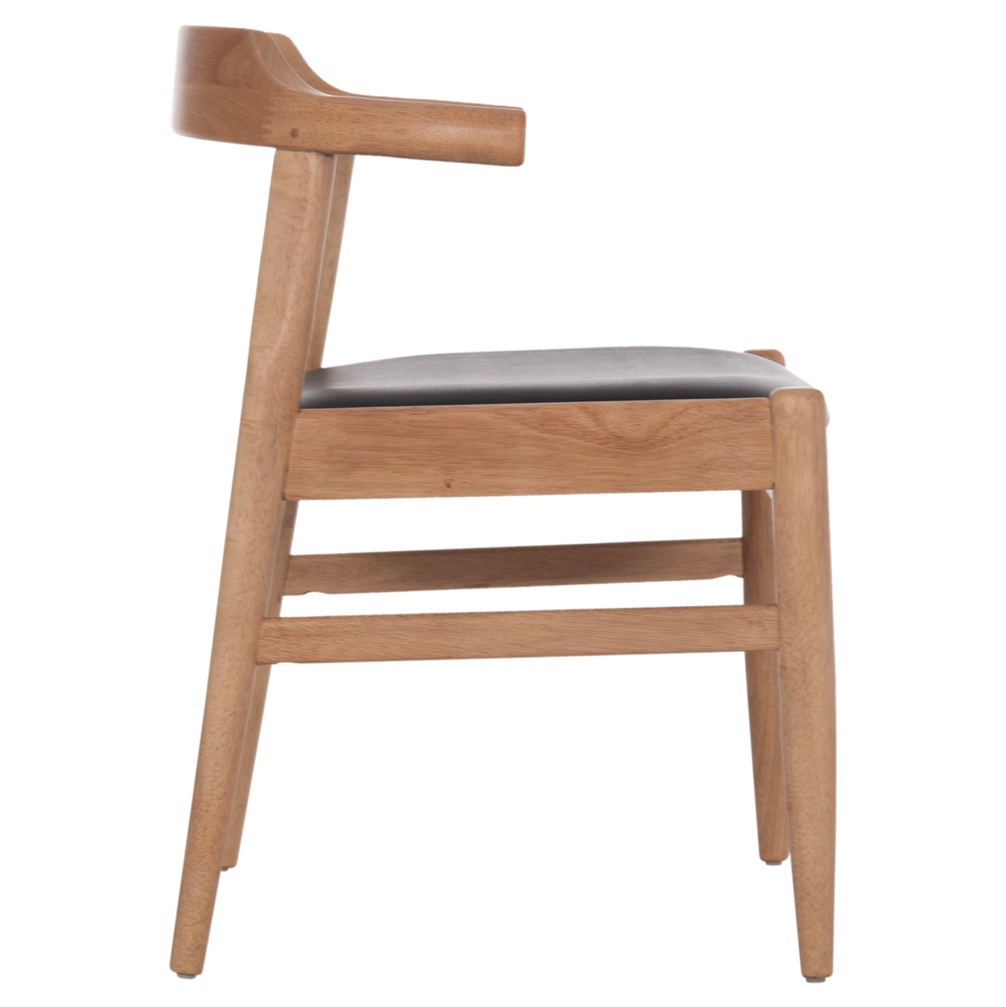 ΠΟΛΥΘΡΟΝΑ CERSEI RUBBERWOOD ΣΕ LIGHT OAK & PU ΣΕ ΜΑΥΡΟ 57x53x72