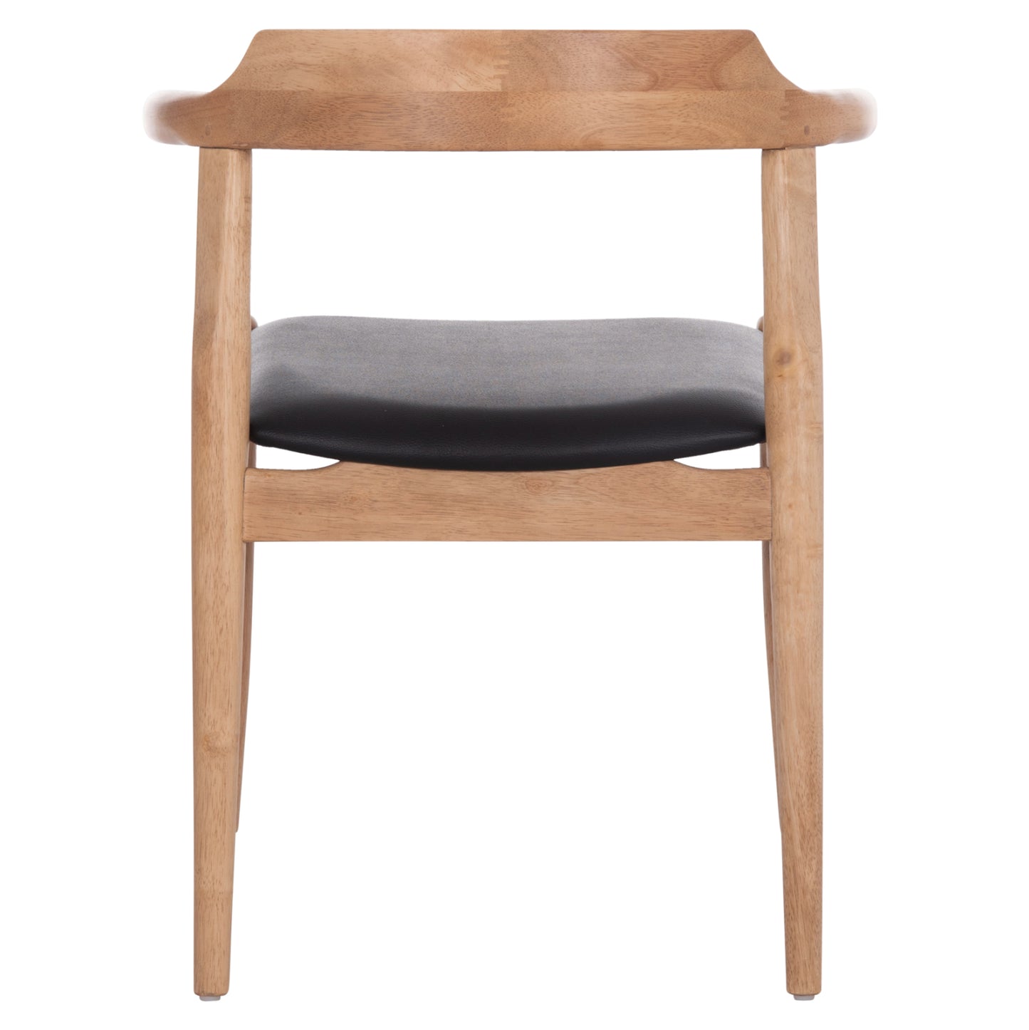 ΠΟΛΥΘΡΟΝΑ CERSEI RUBBERWOOD ΣΕ LIGHT OAK & PU ΣΕ ΜΑΥΡΟ 57x53x72