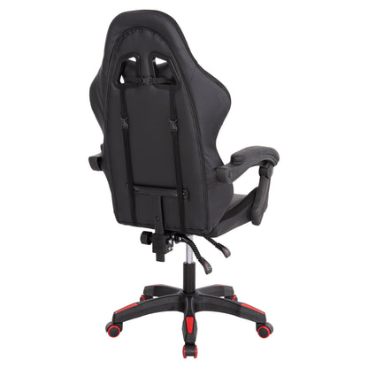 ΠΟΛΥΘΡΟΝΑ GAMING DARREN ΜΑΥΡΟ ΚΟΚΚΙΝΟ PVC 58.5x100x120