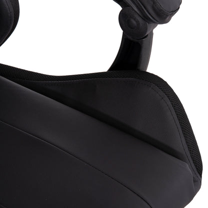 ΠΟΛΥΘΡΟΝΑ GAMING DARREN ΜΑΥΡΟ ΚΟΚΚΙΝΟ PVC 58.5x100x120