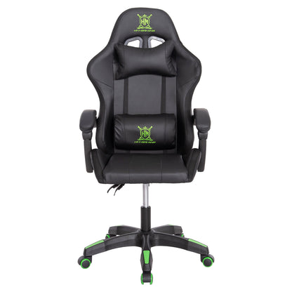 GAMING ARMCHAIR DARREN BLACK GREEN PVC 58.5x100x120