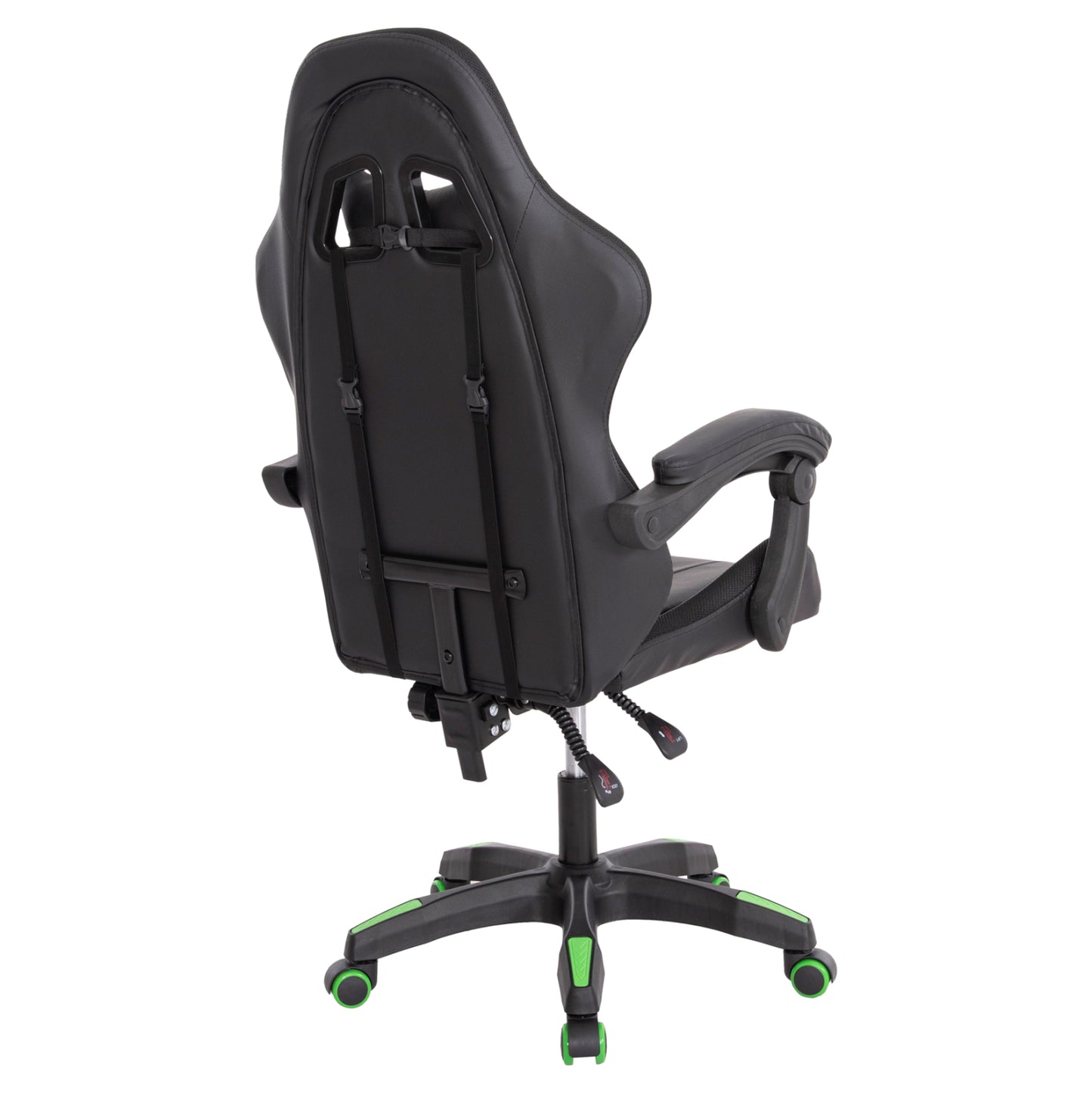 GAMING ARMCHAIR DARREN BLACK GREEN PVC 58.5x100x120