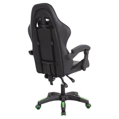 GAMING ARMCHAIR DARREN BLACK GREEN PVC 58.5x100x120