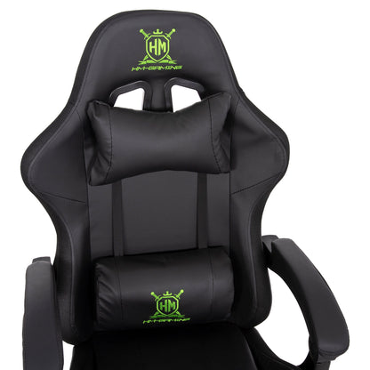 GAMING ARMCHAIR DARREN BLACK GREEN PVC 58.5x100x120