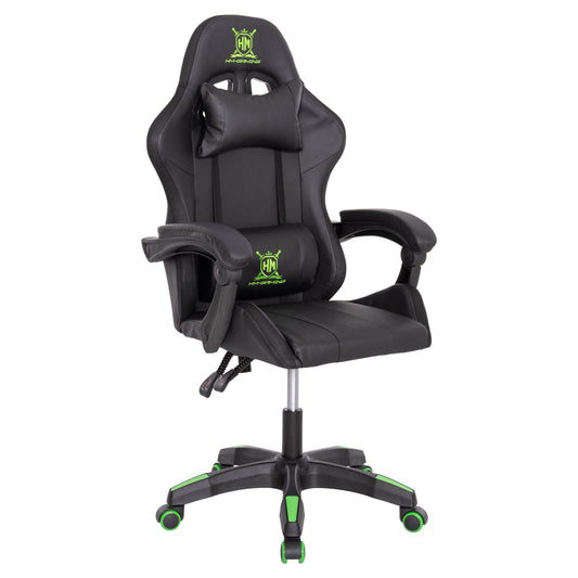 ΠΟΛΥΘΡΟΝΑ GAMING DARREN ΜΑΥΡΟ ΠΡΑΣΙΝΟ PVC 58.5x100x120