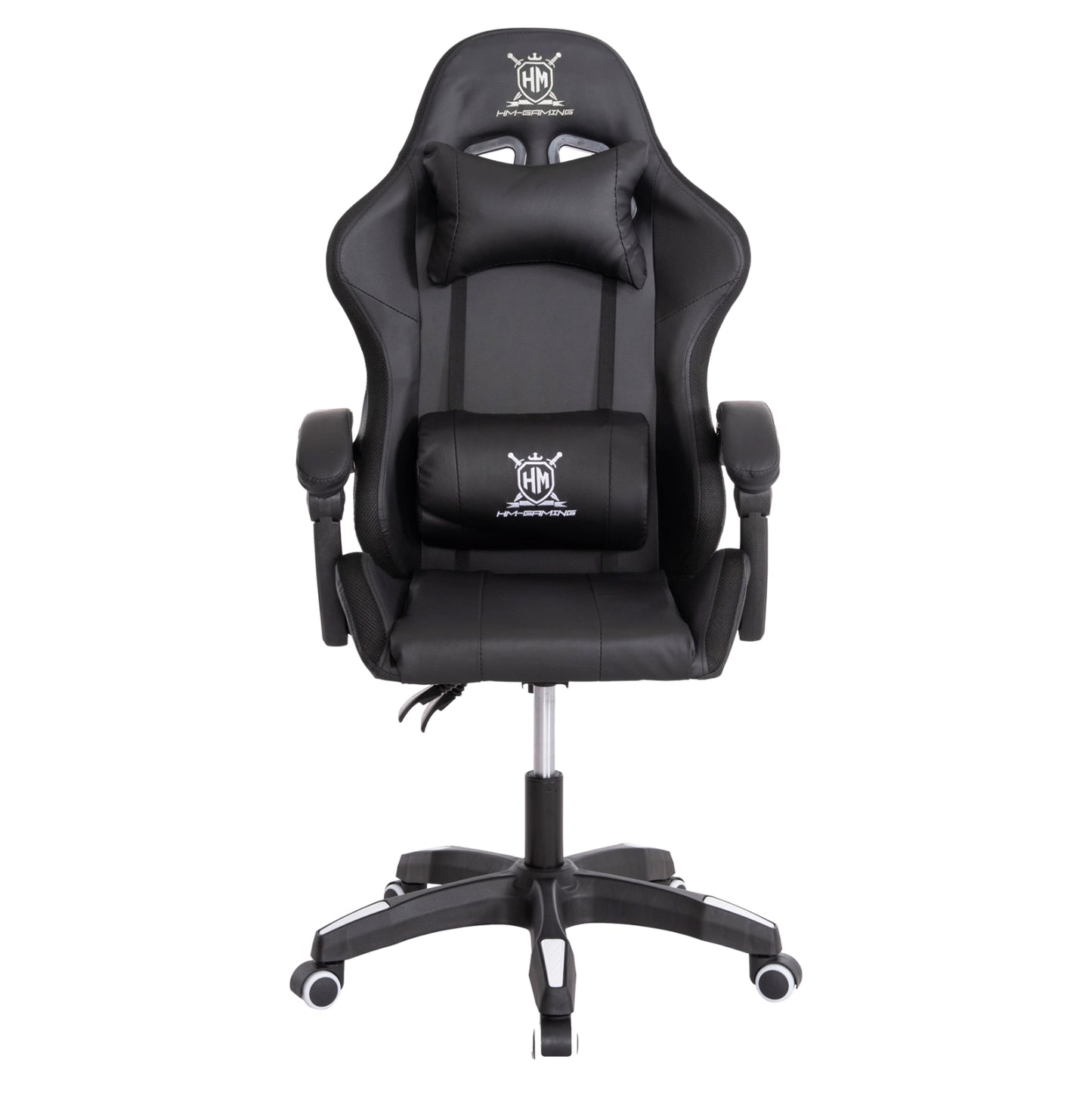 ΠΟΛΥΘΡΟΝΑ GAMING DARREN ΜΑΥΡΟ ΛΕΥΚΟ PVC 58.5x100x120