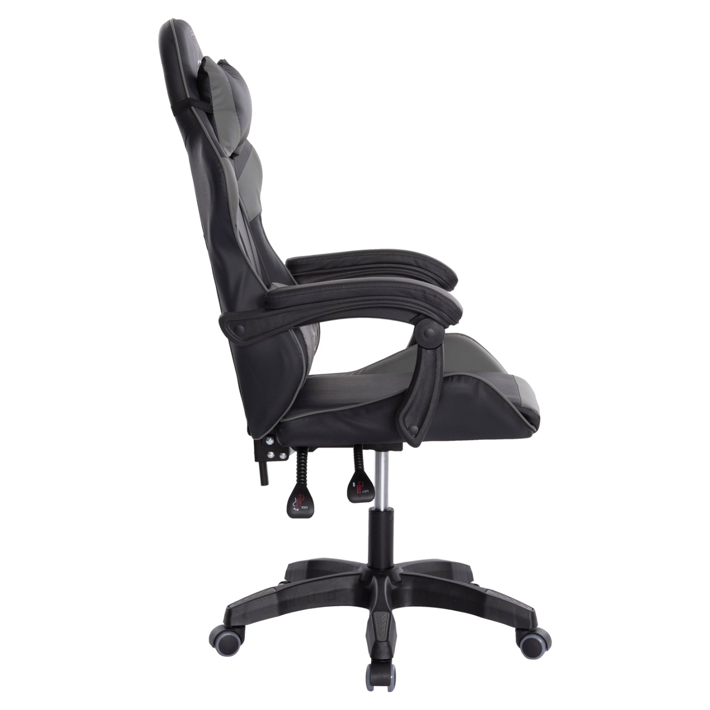 GAMING CHAIR DARREN BLACK GREY PVC 60x60x120