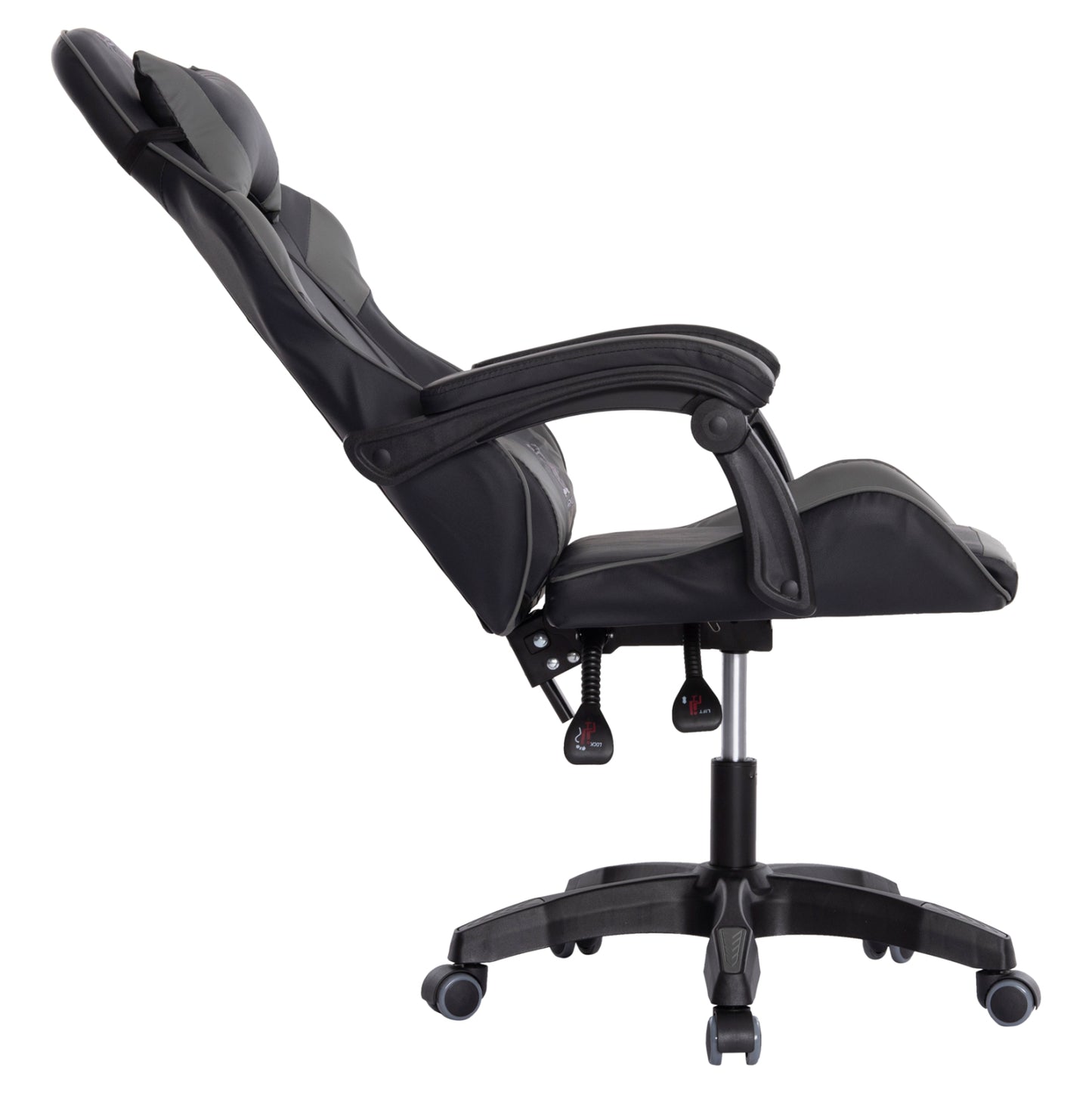 GAMING CHAIR DARREN BLACK GREY PVC 60x60x120