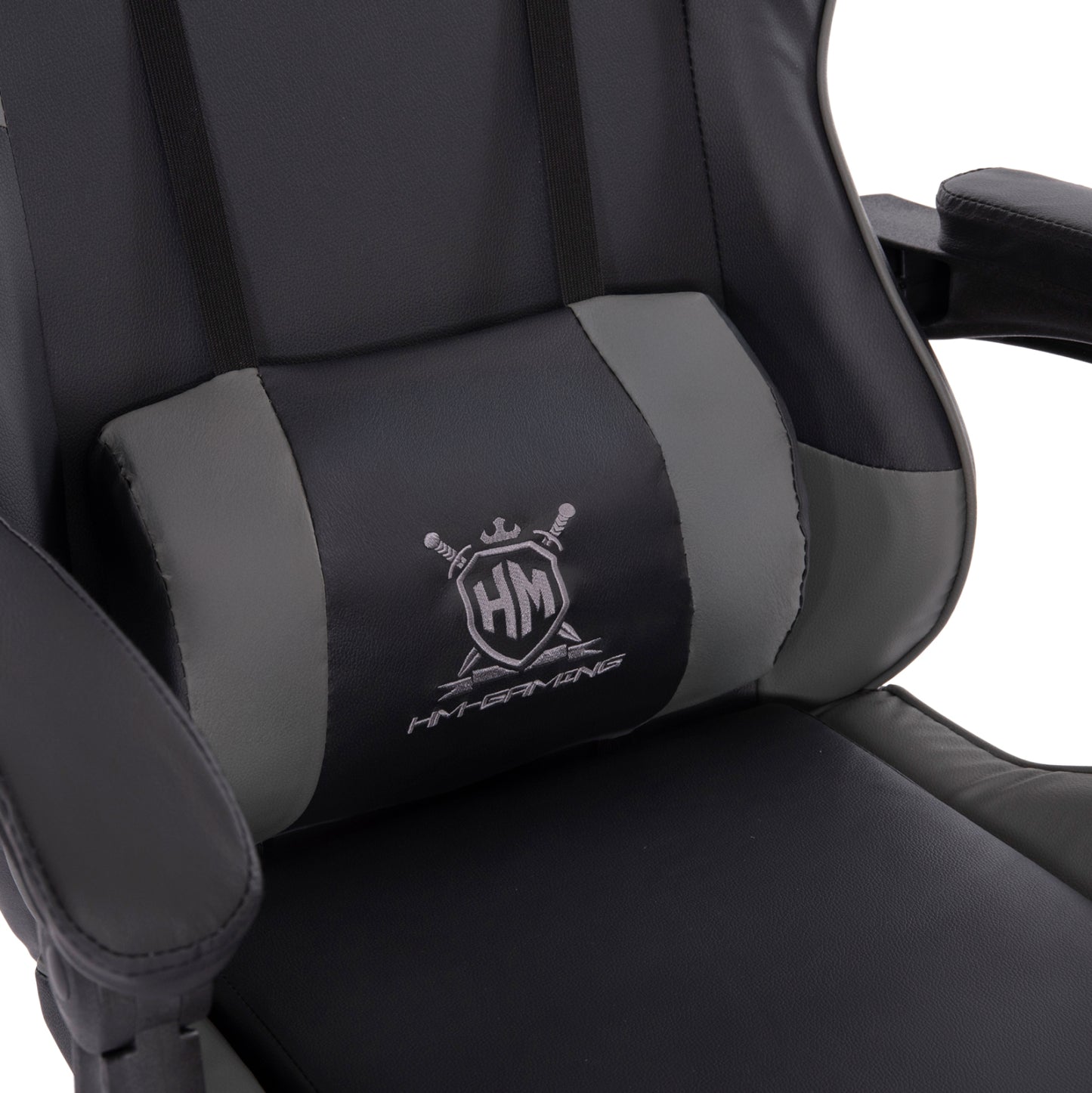 GAMING CHAIR DARREN BLACK GREY PVC 60x60x120