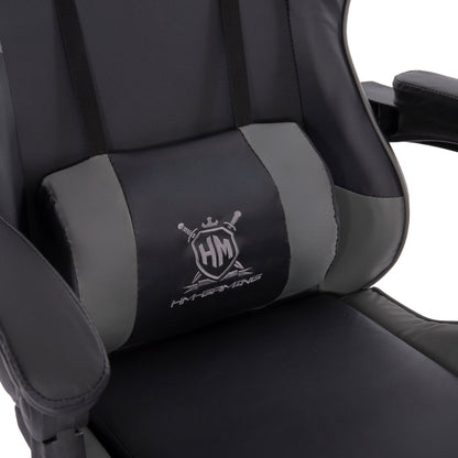 GAMING CHAIR DARREN BLACK GREY PVC 60x60x120