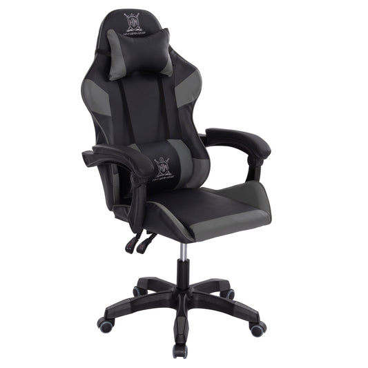 ΠΟΛΥΘΡΟΝΑ GAMING DARREN ΜΑΥΡΟ ΓΚΡΙ PVC 60x60x120