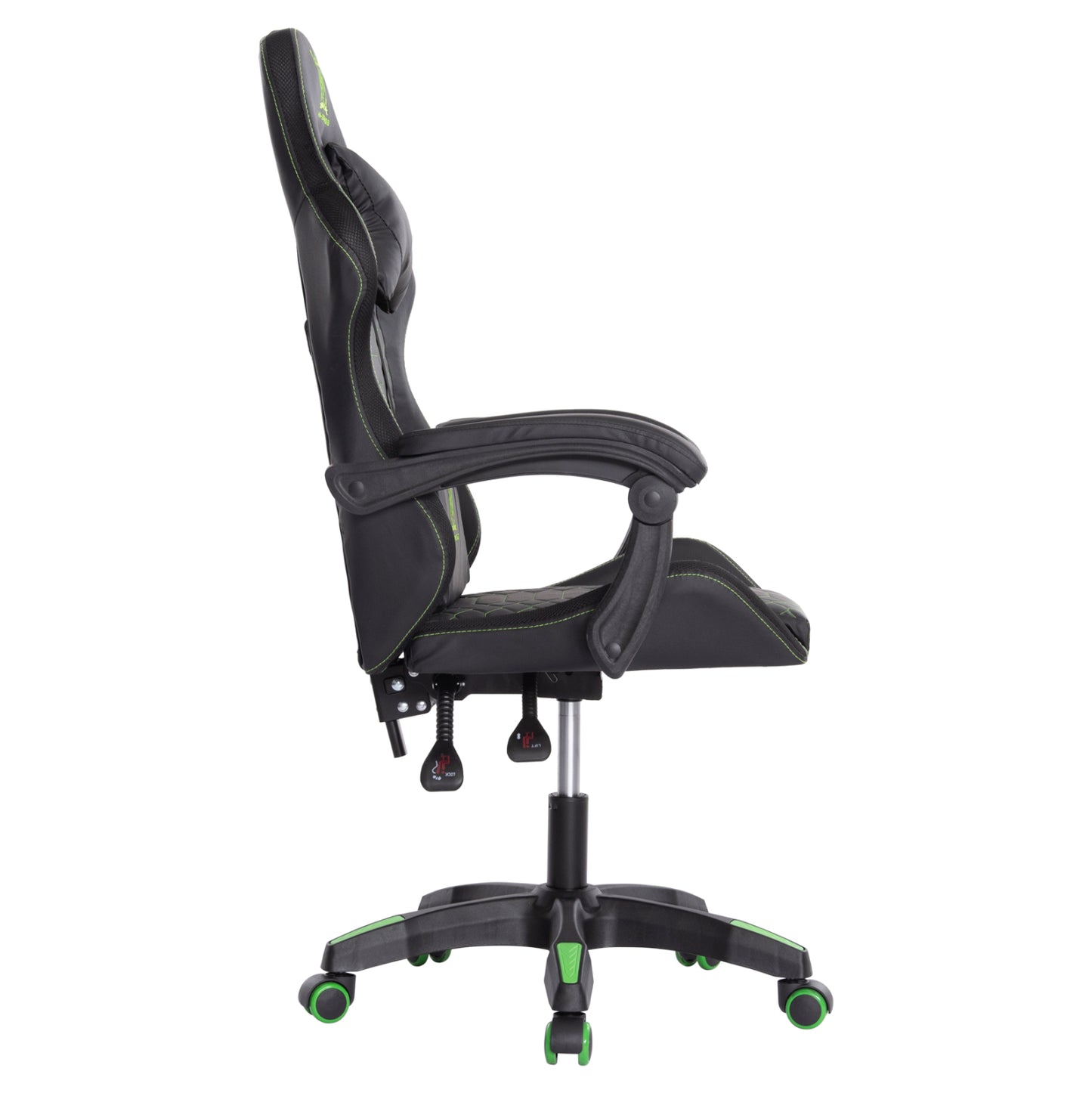 GAMING ARMCHAIR LOOT BLACK GREEN PVC 60x60x120