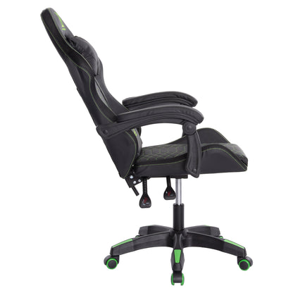 GAMING ARMCHAIR LOOT BLACK GREEN PVC 60x60x120