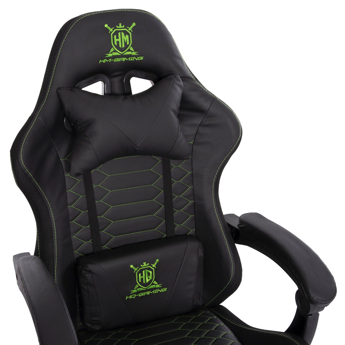 GAMING ARMCHAIR LOOT BLACK GREEN PVC 60x60x120