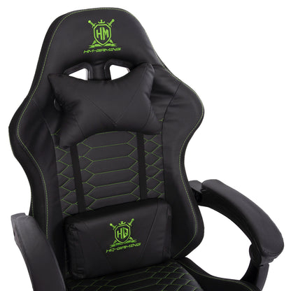 GAMING ARMCHAIR LOOT BLACK GREEN PVC 60x60x120