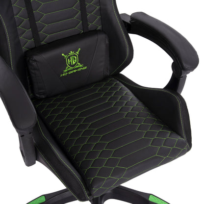 GAMING ARMCHAIR LOOT BLACK GREEN PVC 60x60x120