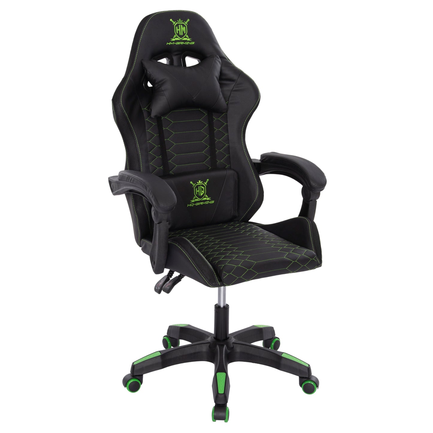 GAMING ARMCHAIR LOOT BLACK GREEN PVC 60x60x120