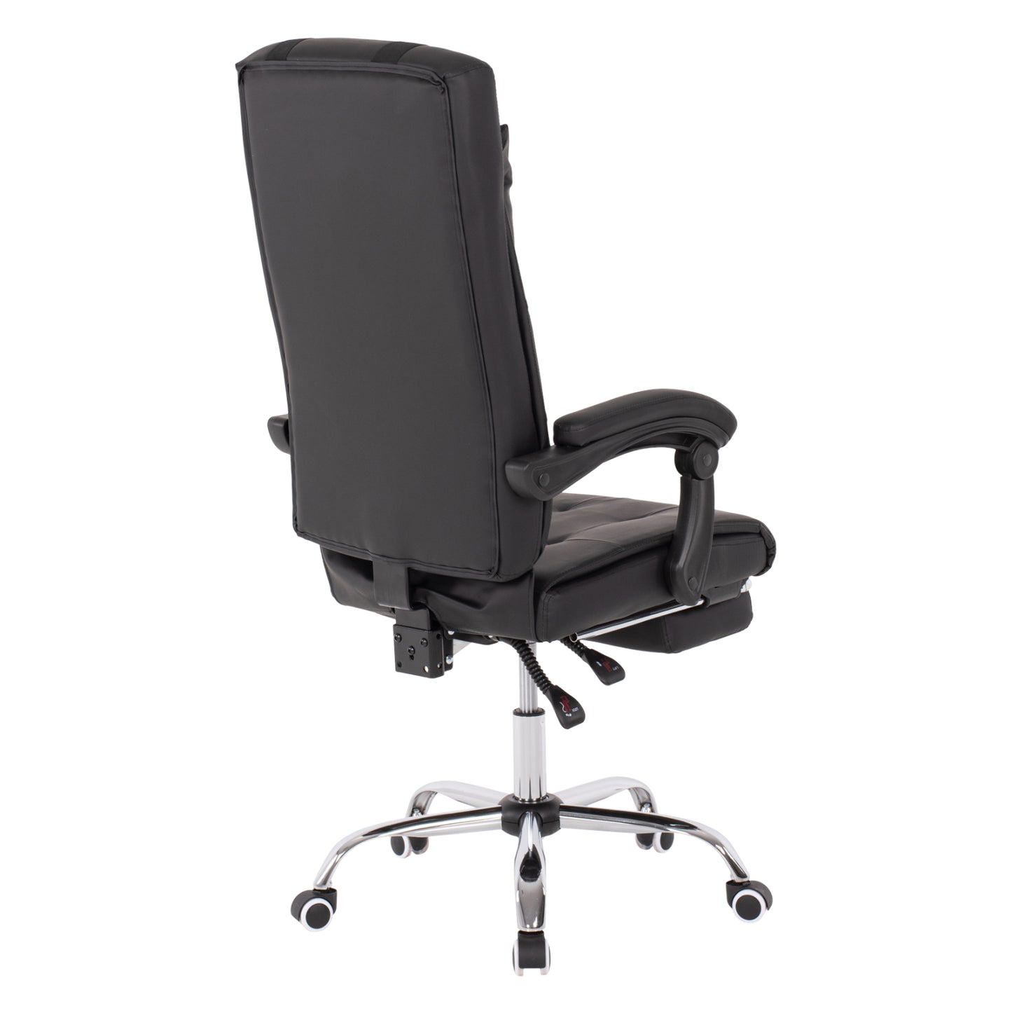 EXECUTIVE OFFICE CHAIR BLACK WITH RETRACTABLE FOOTREST 58x71x128