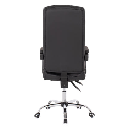 EXECUTIVE OFFICE CHAIR BLACK WITH RETRACTABLE FOOTREST 58x71x128