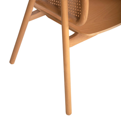 ΠΟΛΥΘΡΟΝΑ KENLEE ΦΡΑΞΙΝΟΣ ΚΑΙ ΦΥΣΙΚΟ RATTAN RATTAN ΣΕ ΦΥΣΙΚΟ 57,5x55x81