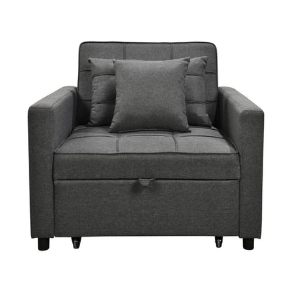 ARMCHAIR-BED MERO GREY FABRIC 98x85x88